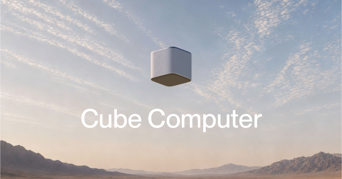 Cube social card
